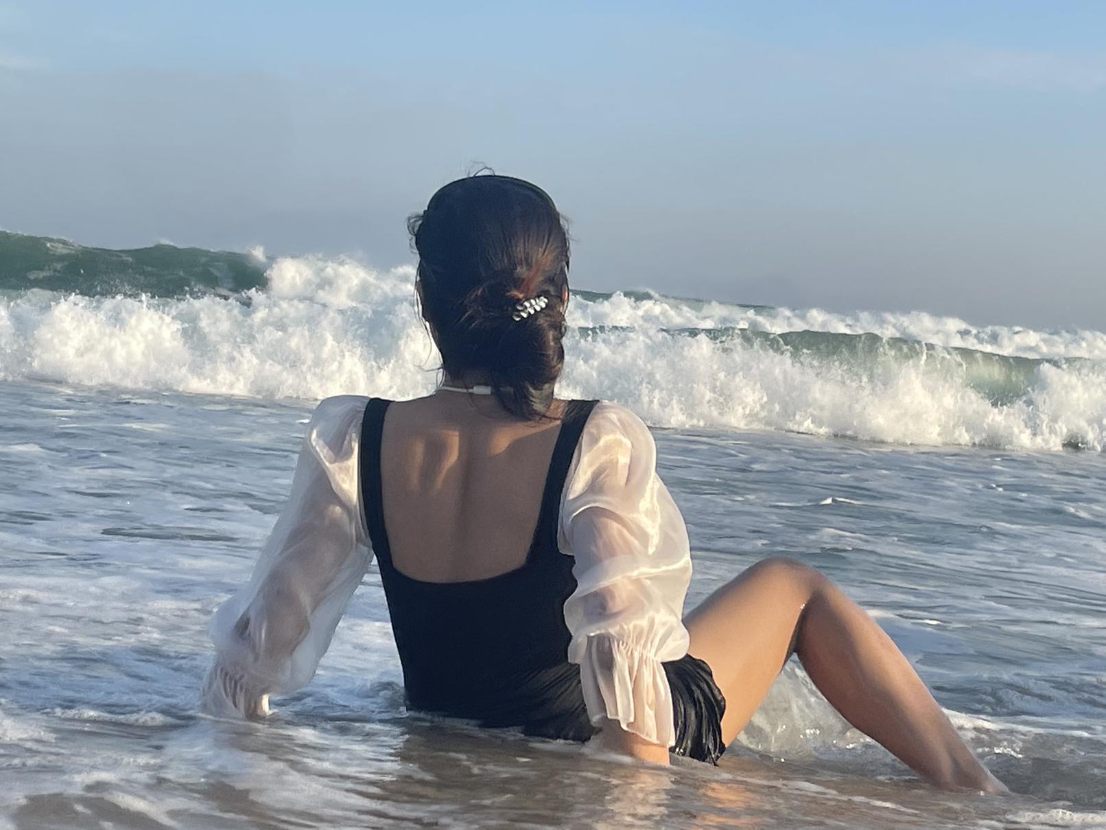 我宝贝好帅的背影